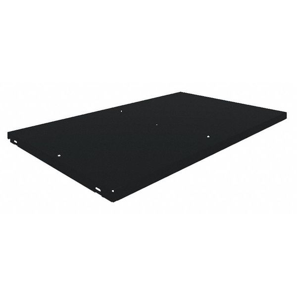 Shelf, 48 In x 24 In x 1-5/16 In, Black