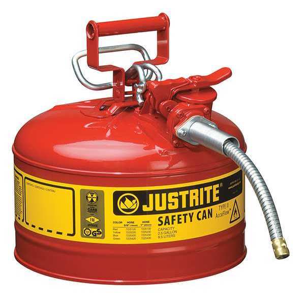 2-1/2 gal. Red Steel Type II Safety Can for Flammables