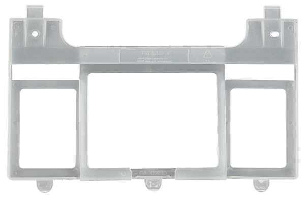 Gray Plastic Label Holder, 41 1/2 in L, 29 1/2 in W