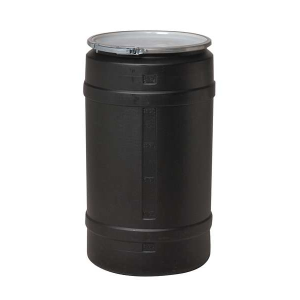 Open Head Transport Drum, Polyethylene, 55 gal, Unlined, Blue