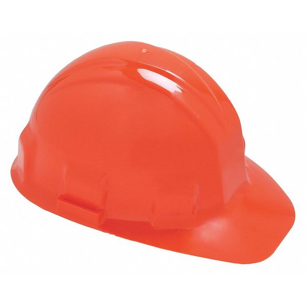 Front Brim Hard Hat, Type 1, Class E, Ratchet (6-Point), Orange