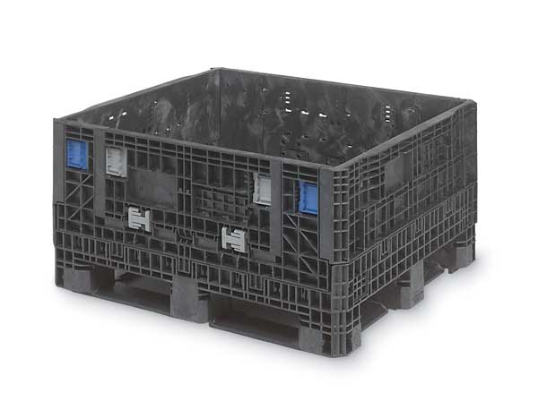 Black Bulk Container Cover, Plastic