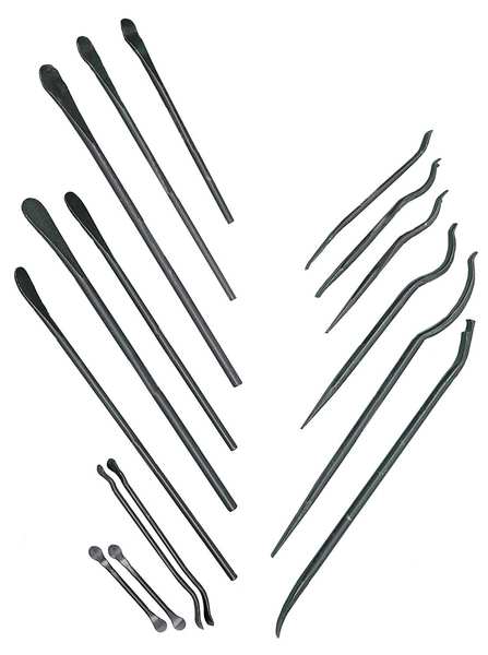 Tire Iron, 9 In, 7/16 In Stk, Stl