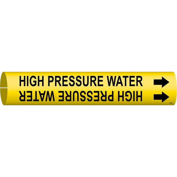 Pipe Markr, High Pressure Water, Y, 4to6 In