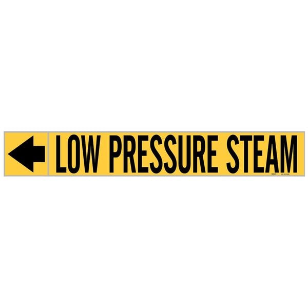 Pipe Marker, Low Pressure Steam, 1 In.H