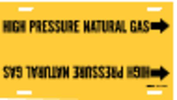 Pipe Marker, High Pressure Natural Gas, Y, 4194-F