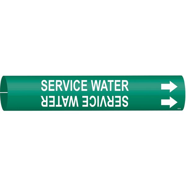 Pipe Mrkr, Service Water, 1-1/2to2-3/8 In
