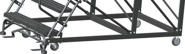 Roll Work Platform, Steel, Single, 30 In.H