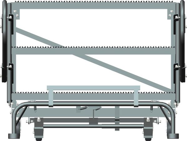 Roll Work Platform, Steel, Single, 30 In.H