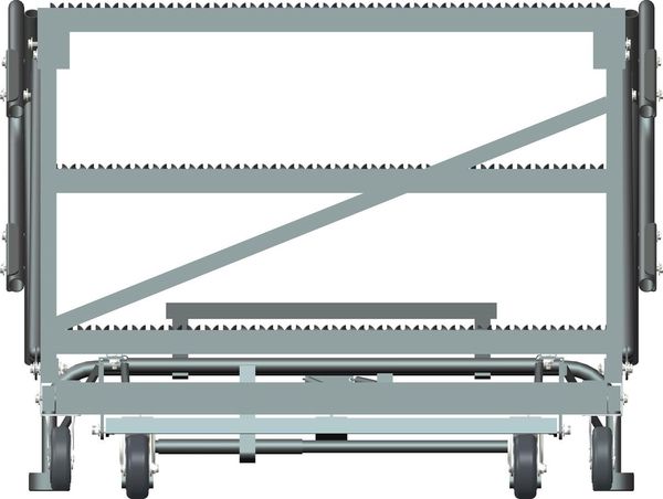 Roll Work Platform, Steel, Single, 30 In.H