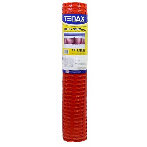 Snow Fence, 4 ft. H, 100 ft. L, Orange