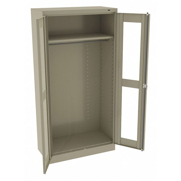 24 ga. ga. Steel Storage Cabinet, 36 in W, 72 in H, Stationary