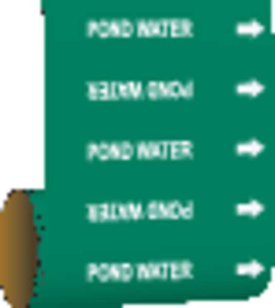 Pipe Marker, Pond Water, Green, 15557