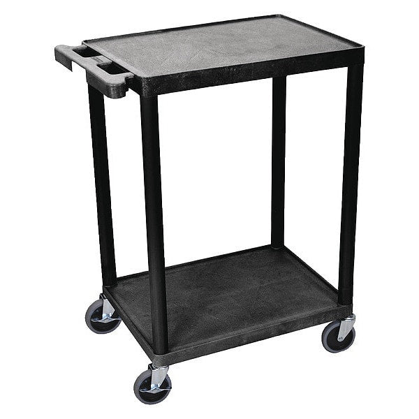 Thermoplastic Resin (Shelf)/High Density Polyethylene (Leg) Flat, 2 Shelves, 300 lb