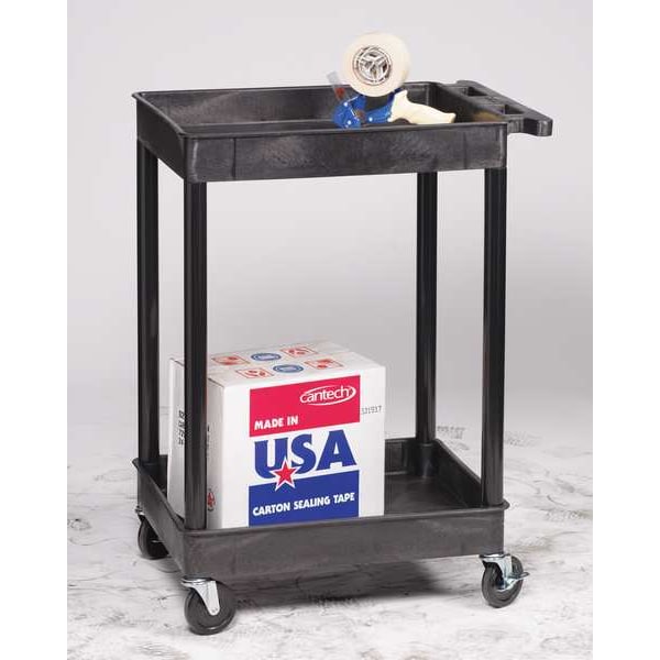 Thermoplastic Resin (Shelf)/High Density Polyethylene (Leg) Flat, 3 Shelves, 300 lb