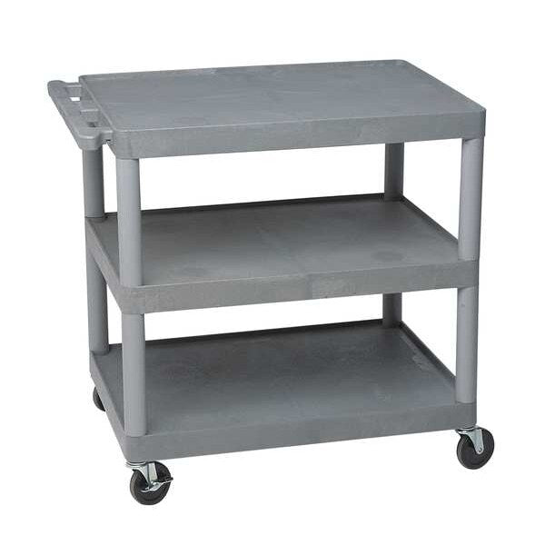 Thermoplastic Resin (Shelf)/High Density Polyethylene (Leg) Flat, 2 Shelves, 300 lb