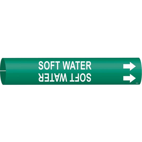 Pipe Markr, Soft Water, Gn, 2-1/2to3-7/8 In