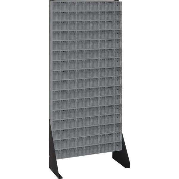 14 Gauge Steel Single Sided Tip Out Bin Rack, 52 in H x Gray