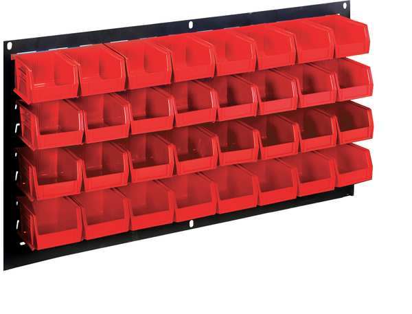 Steel Louvered Bench Rack, 27 in W x 1/4 in D x 21 in H, Gray