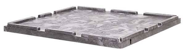 Black Bulk Container Cover, Plastic