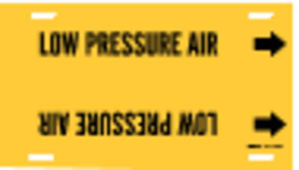 Pipe Marker, Low Pressure Air, Y, 10to15 In