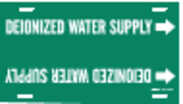 Pipe Mrkr, Deionized Water Supply, 10 to15