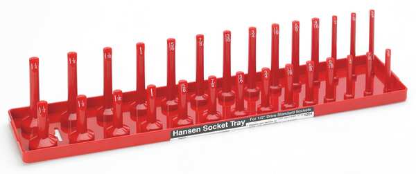 Socket Tray, 1/2 In Dr, SAE, Std and Deep