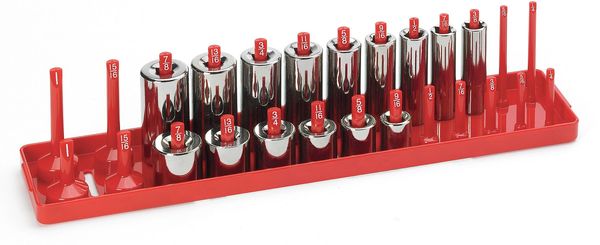 Socket Tray, 1/2 In Dr, SAE, Std and Deep