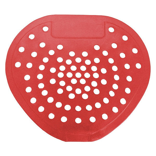 Urinal Screen, Non-Para, Heart, Cherry Fragrance, Red, 12 Pack