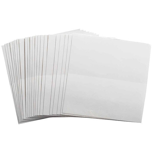 Label Overlay, 4-1/2 In x4-1/2 In, PK100