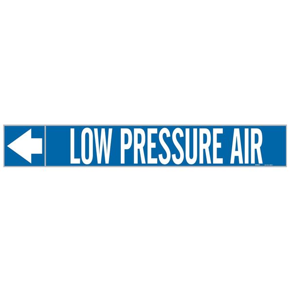 Pipe Marker, Low Pressure Air, 1 In.H