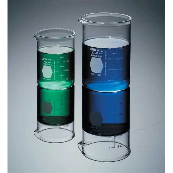 Beaker, 4000mL, Glass, 252mm H., PK4