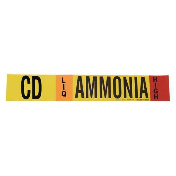 Ammonia Pipe Marker, CD, 8In and Above, 90441