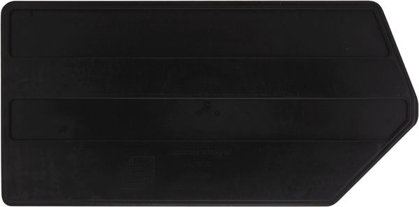 Plastic Divider, Black, 15 in L, 7 1/4 in W, 7 1/4 in H