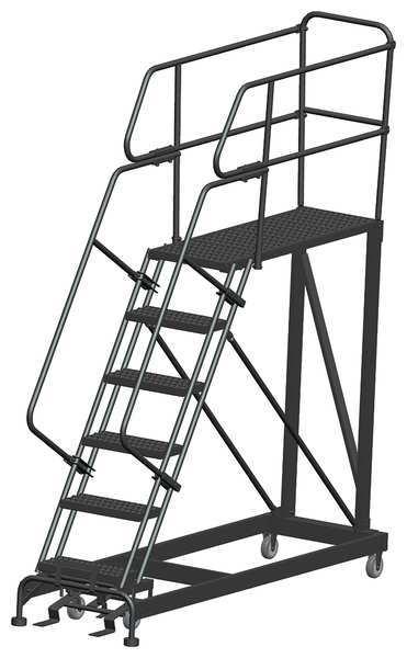 Roll Work Platform, Steel, Single, 60 In.H