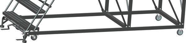 Roll Work Platform, Steel, Single, 70 In.H