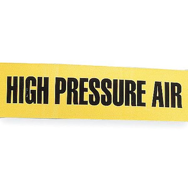 Pipe Marker, High Pressure Air, Yel