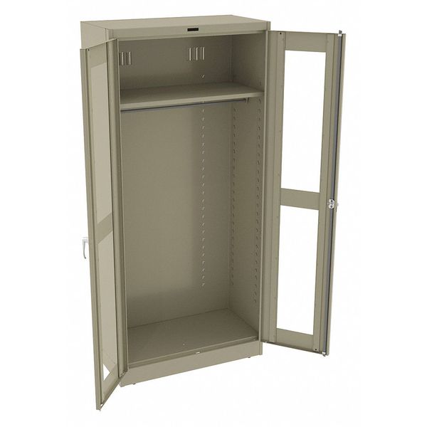 22 ga. ga. Steel Storage Cabinet, 36 in W, 78 in H, Stationary