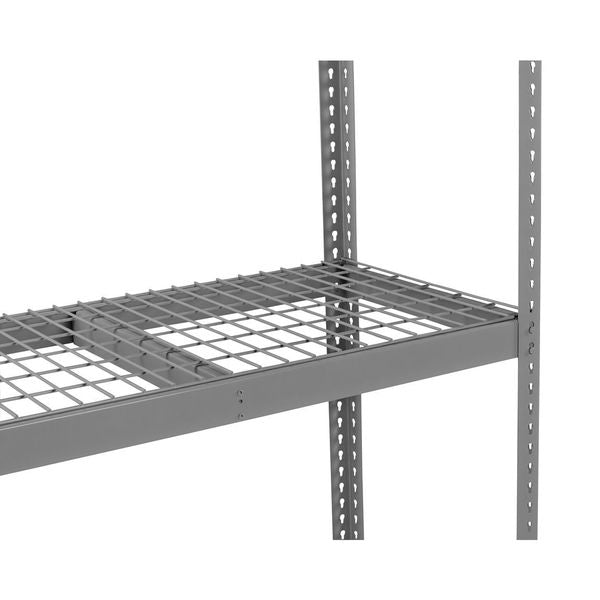 Decking, Steel Wire, 48 in W, 36 in D, Gray, Powder Coated Finish, Gauge: 5