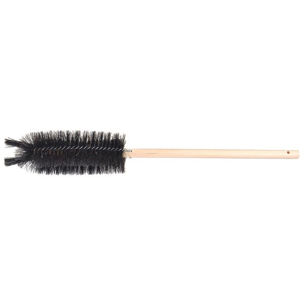 Beaker, Jar and Cylinder Brush, 10 in L Handle, 6 in L Brush, Black, 16 in L Overall