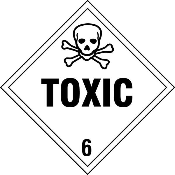 Vehicle Placard, Toxic with Pictogram