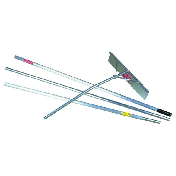 Snow Roof Rake Scraper, 24 in., 16 ft.