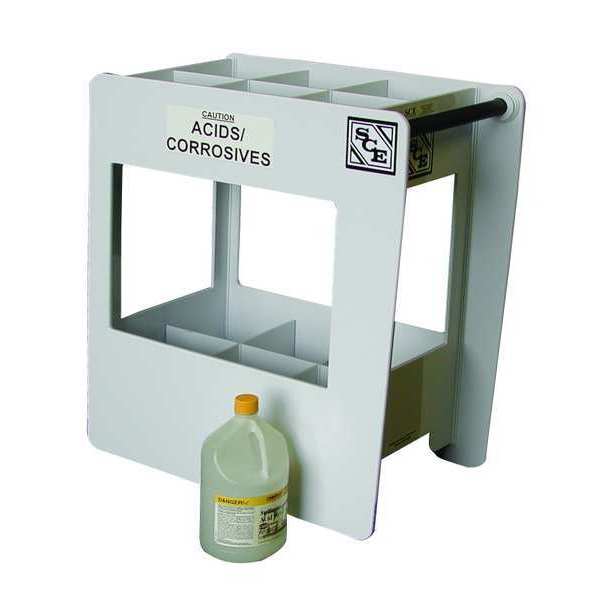Chemical Transfer Cart, 100 lb, 24 Bottle