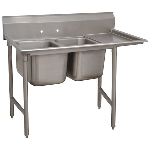 31 in W x 80 in L x 42 in H, Floor Mount, 18 ga. 304 Stainless Steel
