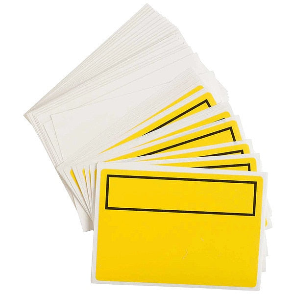 Chemical Label, Black/Yellow, PK25
