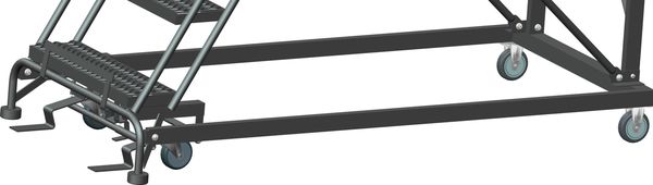 Roll Work Platform, Steel, Single, 50 In.H