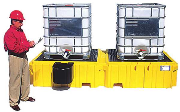 IBC Containment Unit, 535 gal Spill Capacity, 8000 lb., Polyethylene
