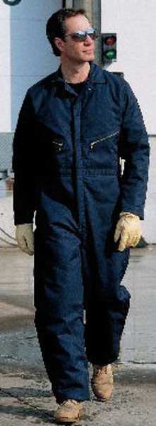 Coverall, Chest 50 to 52In., Navy