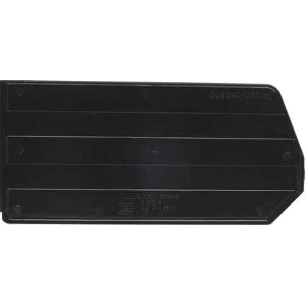 Plastic Divider, Black, 13 3/4 in L, 6 1/2 in W, 6 1/2 in H