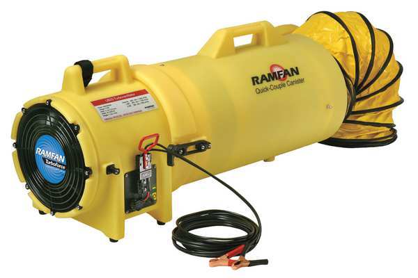Conf.Sp.Fan, Axial, 25ft., 8In., Duct, 1/4HP